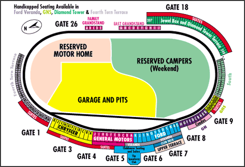 Seating Chart For Coca Cola 600