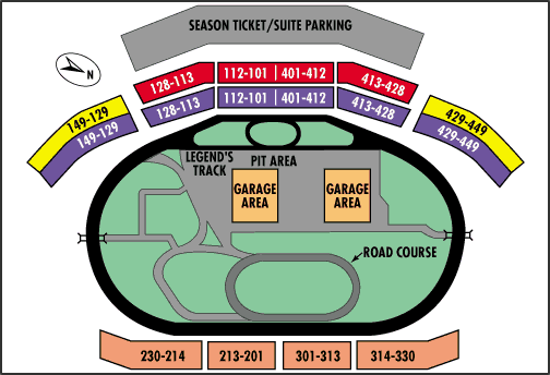 Texas Motor Speedway Seating Chart