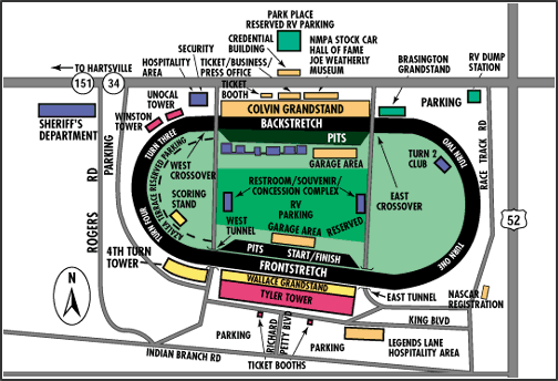 Seating Chart Of Darlington Raceway